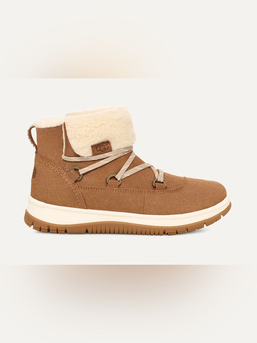 UGG Lakesider Heritage Lace Ankle Boots Chestnut